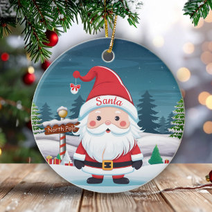 Santa, St Nicholas Kris Kringle Father Xmas 🎄🎅🏼 Ceramic Ornament