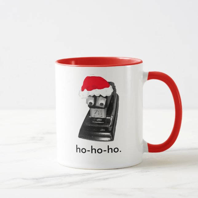 Santa Stapler Mug (Right)
