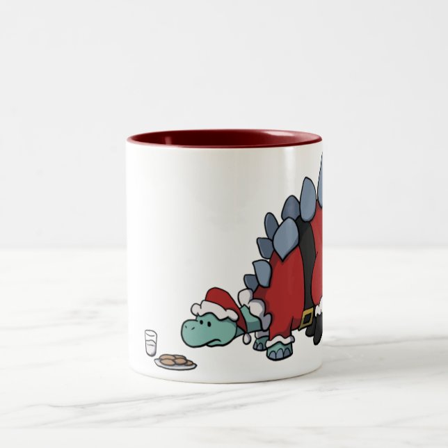 Santa Stegosaurus Mug (Center)