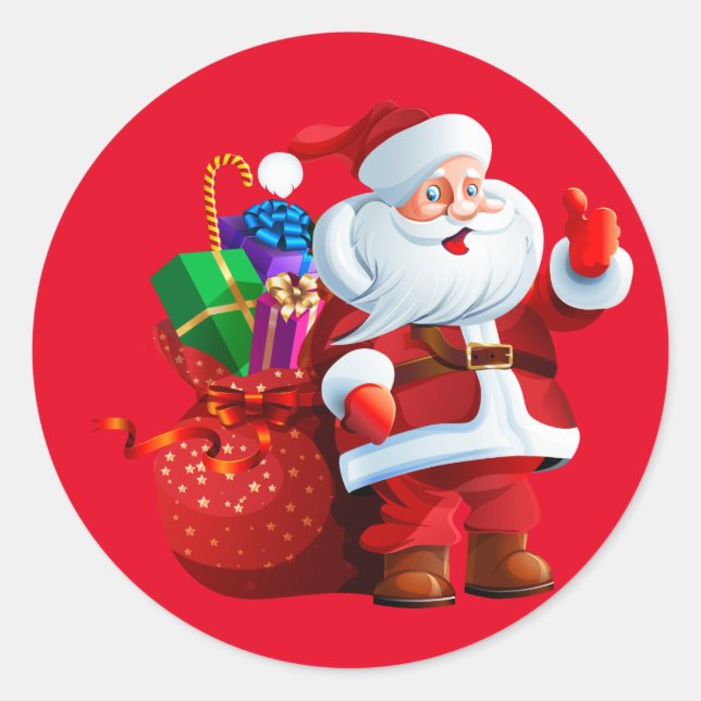 Santa Stickers (Front)