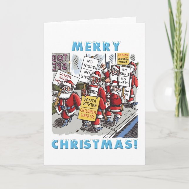 Santa Strike greeting card (Front)