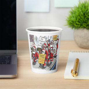 Santa Strike paper cups