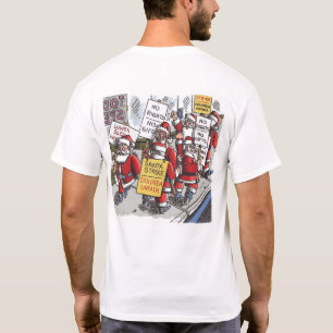 Santa Strike white T-shirt back