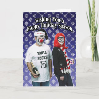 Santa Sucks Christmas Card