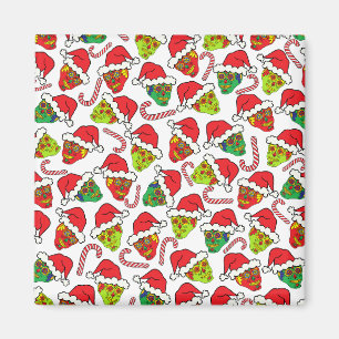 Santa Sugar Skull Magnet