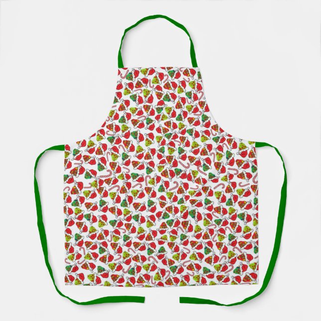 Santa Sugar Skulls Apron (Front)
