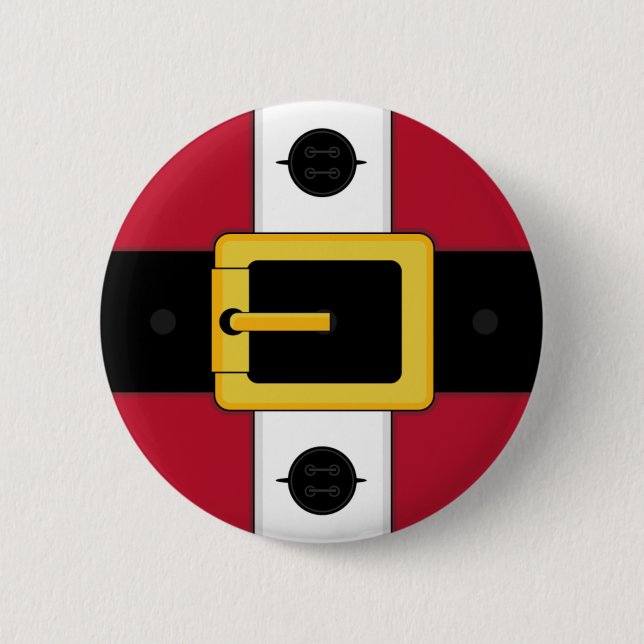 Santa Suit Christmas Button Badge (Front)