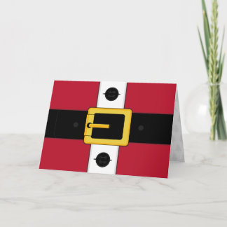 Santa Suit Christmas Card