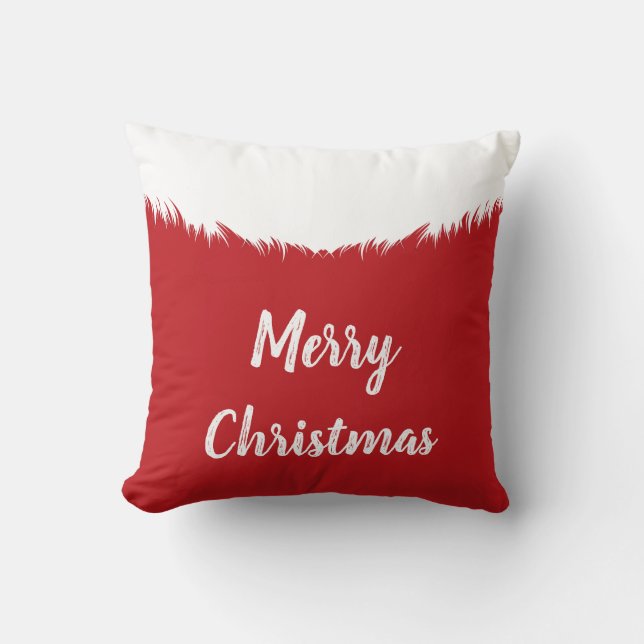 Santa Suit Christmas Pillow (Front)
