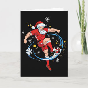 Santa Sungles Costume Six Seven Christmas Soccer P Card