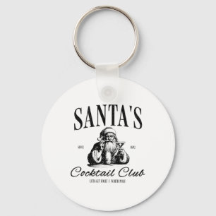 Santa Tail Club Christmas Espresso Martini Dirty M Keychain