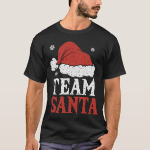 Santa Team Family Christmas Matching Pajama Santa T-Shirt