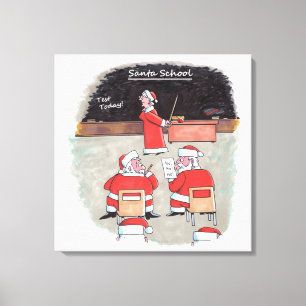 Santa Test canvas print