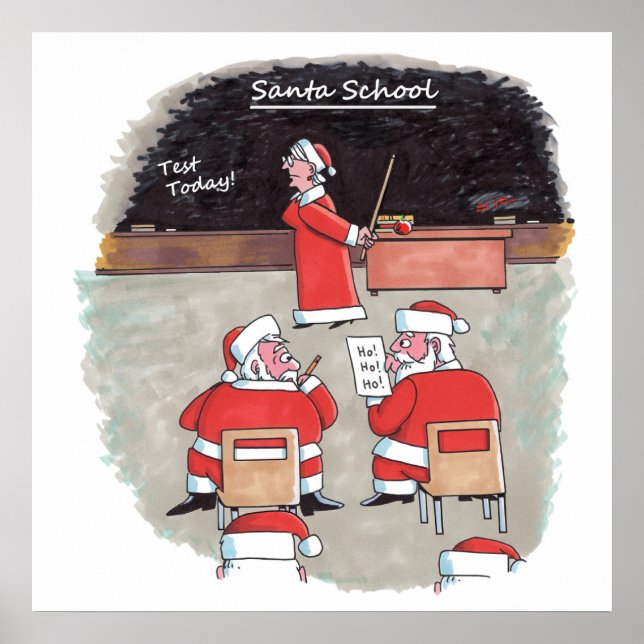 Santa Test matte poster (Front)