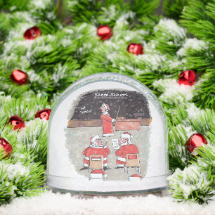 Santa Test snow globe