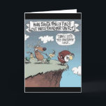 Santa Tests Reindeer Flying Greeting Card<br><div class="desc">Greeting Card Christmas Santa Reindeer Snowman Snowmen Funny winter holiday</div>