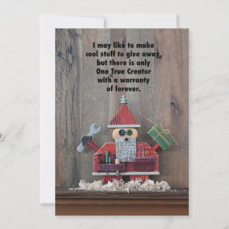 Santa the Builder Holiday Card