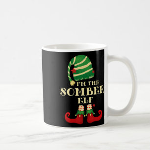 Santa The Sombre Elf Christmas Matching Family Cow Coffee Mug