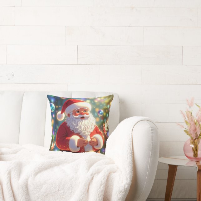 santa throw pillow (Couch)