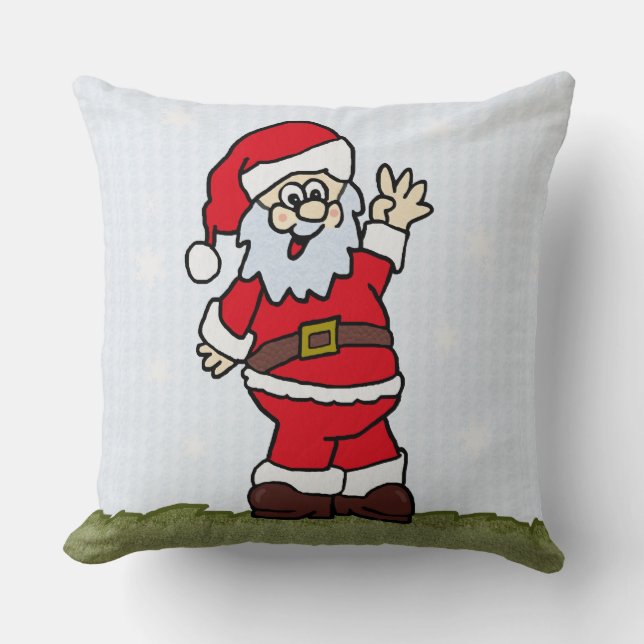 Santa Throw Pillow (Front)