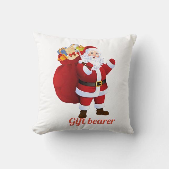 Santa Throw Pillow (Front)