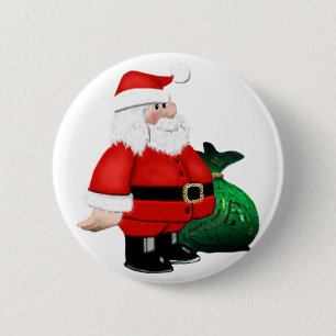 Santa Time 2 Inch Round Button