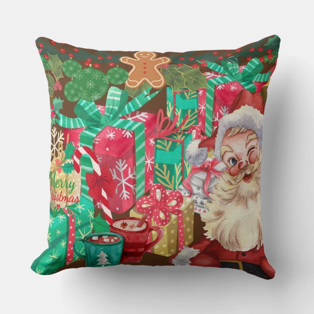 SANTA TIME THROW PILLOW (Front)