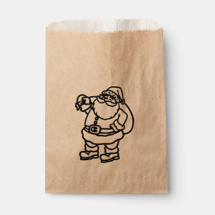 Santa Toy Sack Christmas Holiday Favour Treat Bag