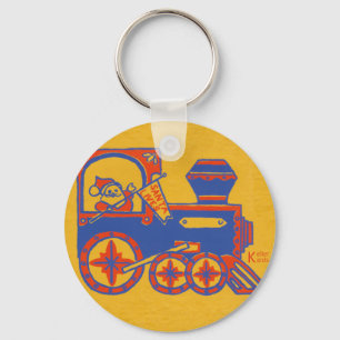 Santa Train Keychain