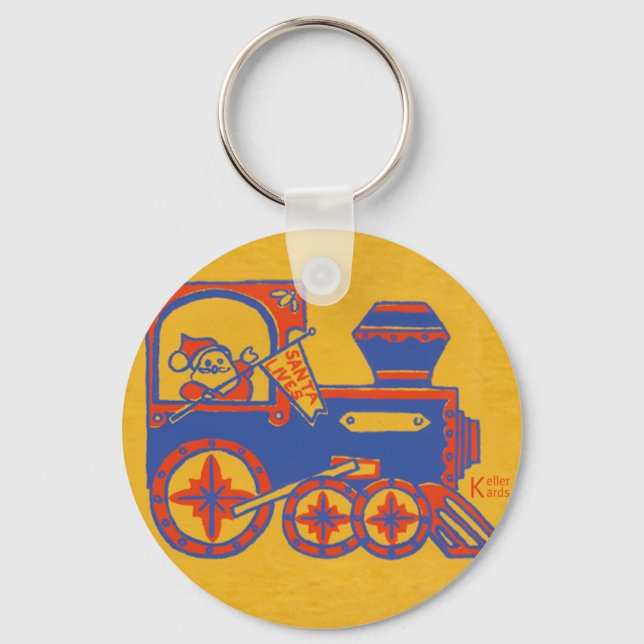 Santa Train Keychain (Front)