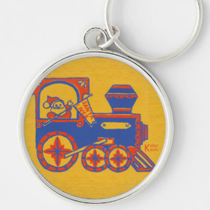 Santa Train Keychain