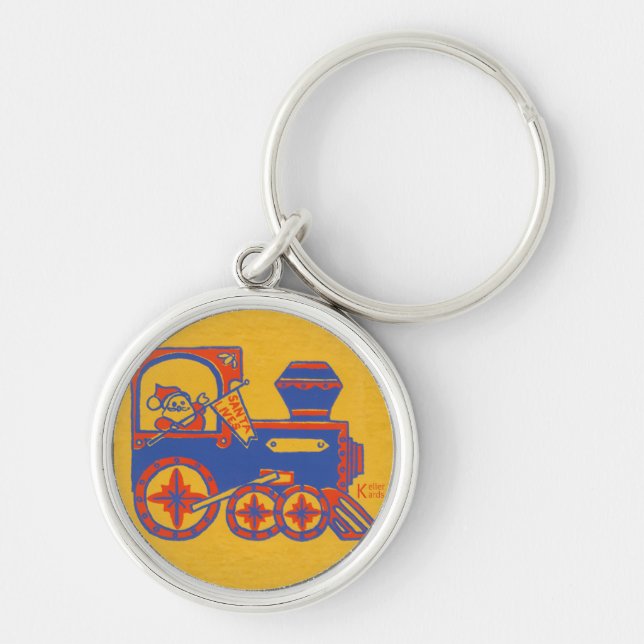 Santa Train Keychain (Front)