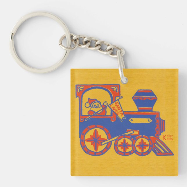 Santa Train Keychain (Front)