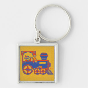 Santa Train Keychain
