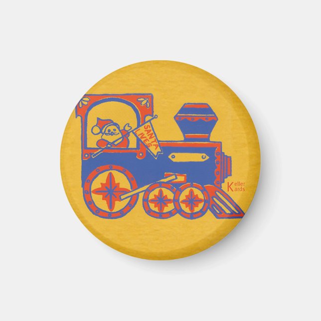 Santa Train Magnet (Front)