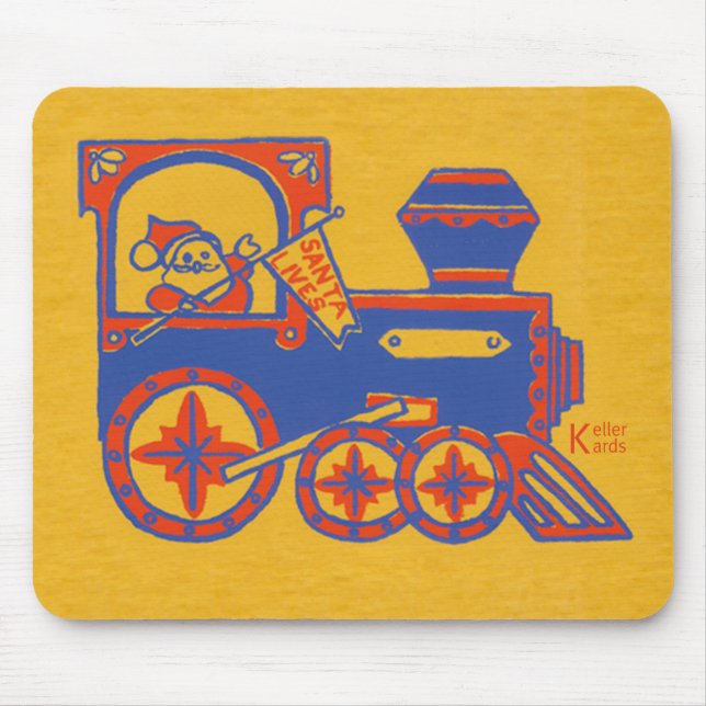 Santa Train Mouse Pad (Front)