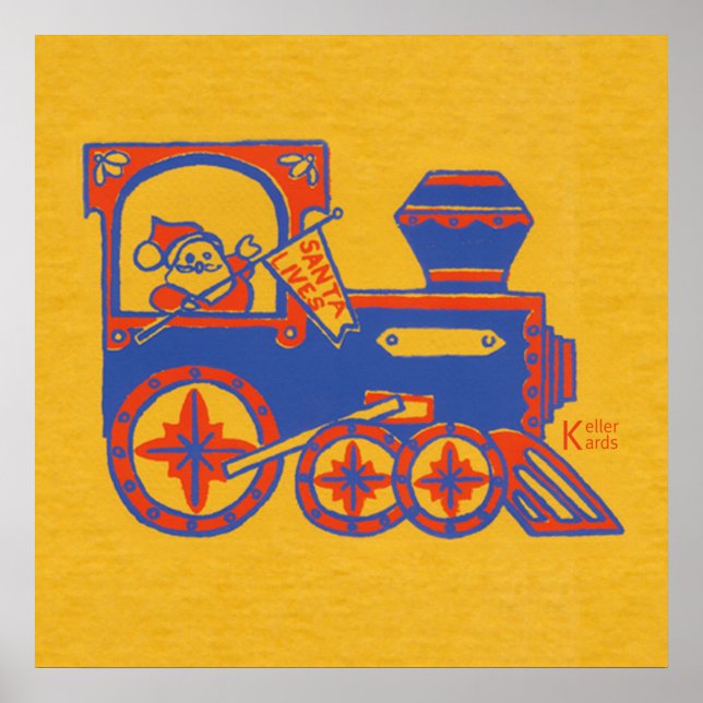 Santa Train Poster (Front)