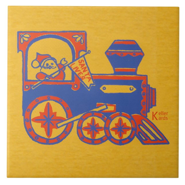 Santa Train Tile (Front)
