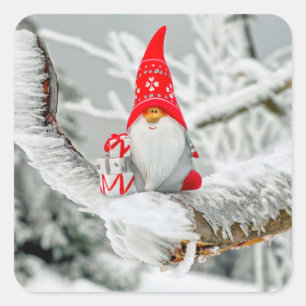 santa tree gnome stickers