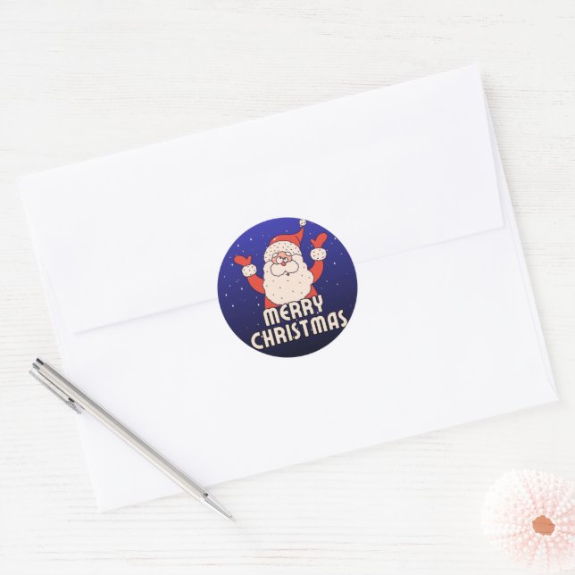 Santa & Tree Magic – Christmas Stickers & Invites (Envelope)