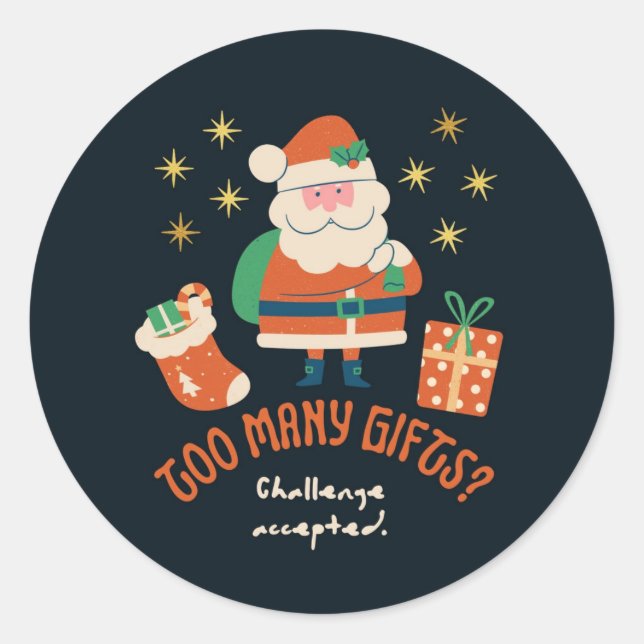 Santa & Tree Magic – Christmas Stickers & Invites (Front)