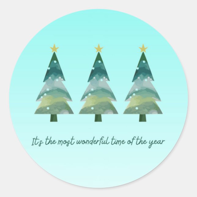 Santa & Tree Magic – Christmas Stickers & Invites (Front)