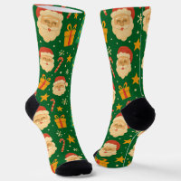 Santa, Trees & Cheer pattern
