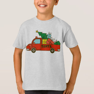 Santa truck side view Merry Christmas T-Shirt