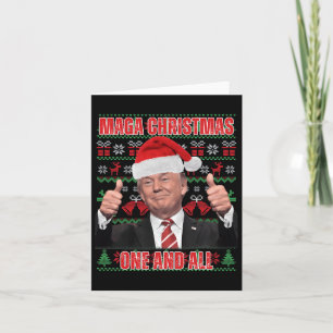 Santa Trump Christmas Humour Funny Trump Xmas 1  Card