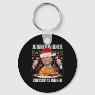 Santa Trump Christmas Humour Funny Trump Xmas 4 Keychain