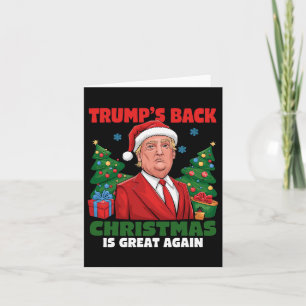 Santa Trump Dance Make Christmas Great Again Ugly Card