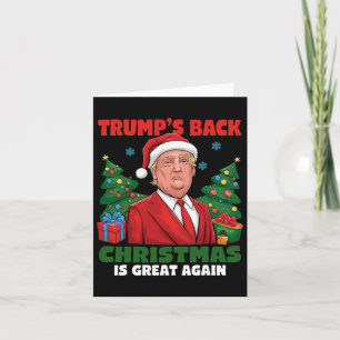 Santa Trump Dance Make Christmas Great Again Ugly Card