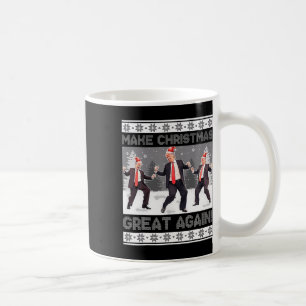 Santa Trump Dance Make Christmas Great Again Ugly  Coffee Mug