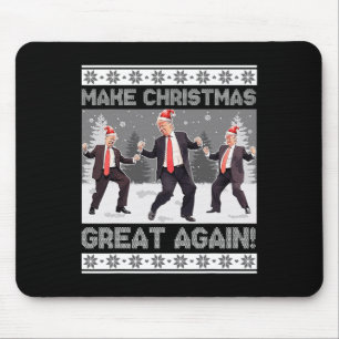 Santa Trump Dance Make Christmas Great Again Ugly Mouse Pad